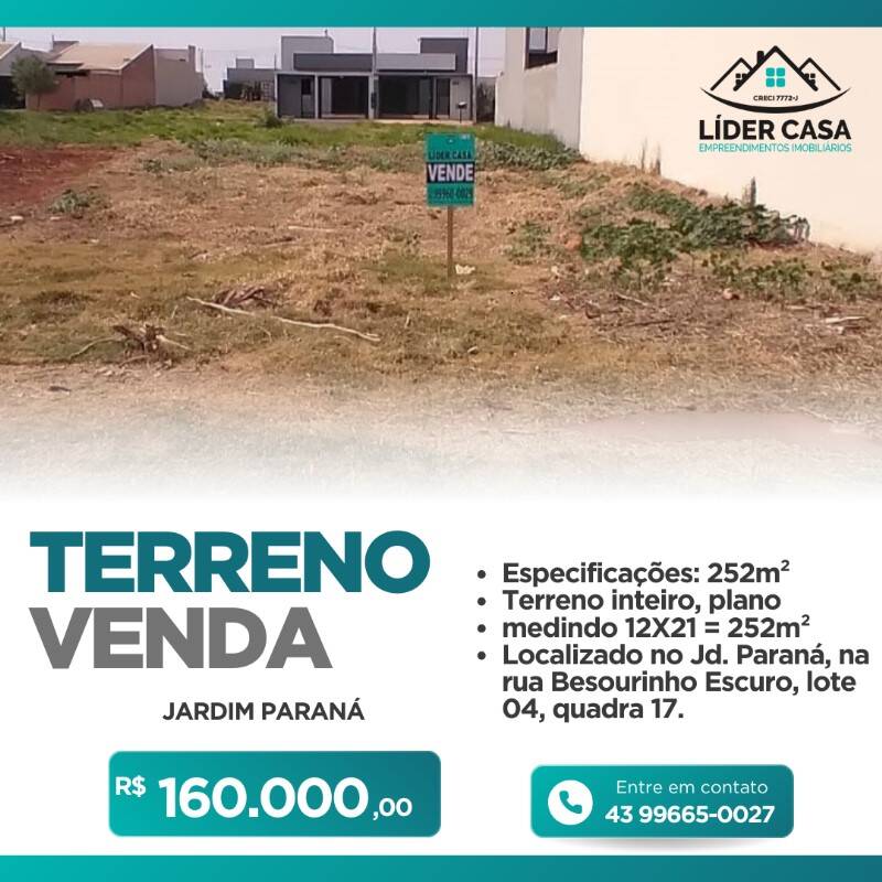 Terreno à venda, 252m² - Foto 1