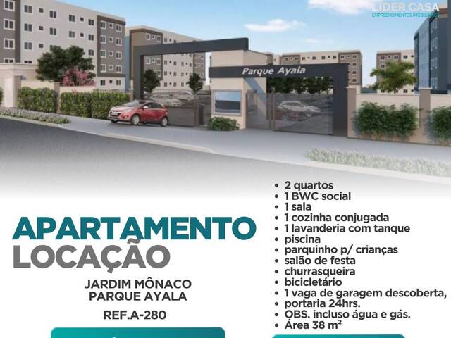 #A-280 - Apartamento para Locação em Arapongas - PR - 1