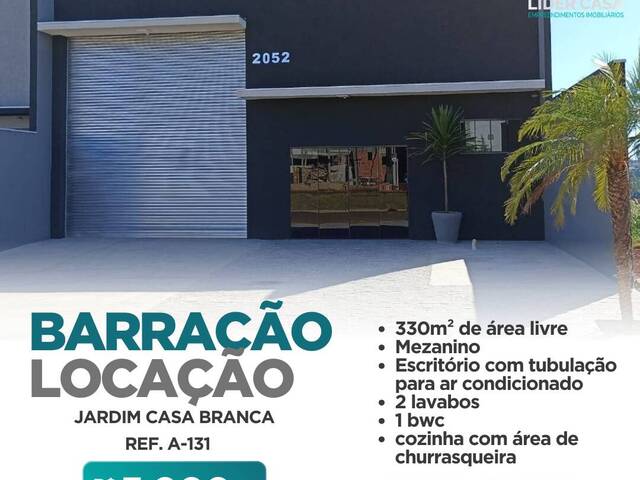 #A-131 - Barracão para Locação em Arapongas - PR - 1