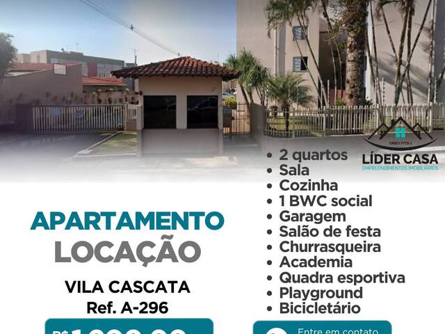 #A-296 - Apartamento para Locação em Arapongas - PR - 1