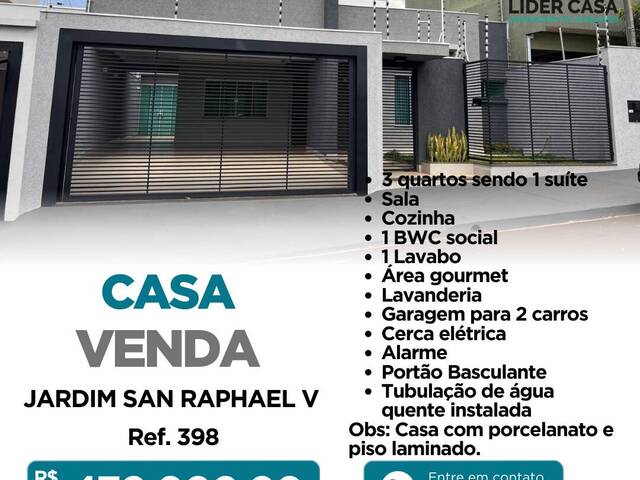 #398 - Casa para Venda em Arapongas - PR - 1